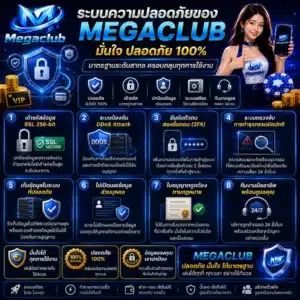 ระบบความปลอดภัยของ MEGACLUB มีอะไรบ้าง? สิ่งที่ควรรู้ก่อนใช้งาน